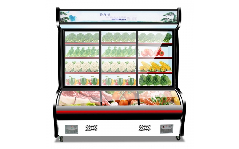 麻辣燙串串點菜柜商用冰柜玻璃門水果蔬菜保鮮柜冷藏展示柜冷凍柜