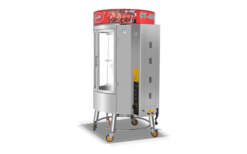 商用燃氣木炭烤鴨爐自動旋轉烤雞爐電熱烤鴨機器烤箱爐