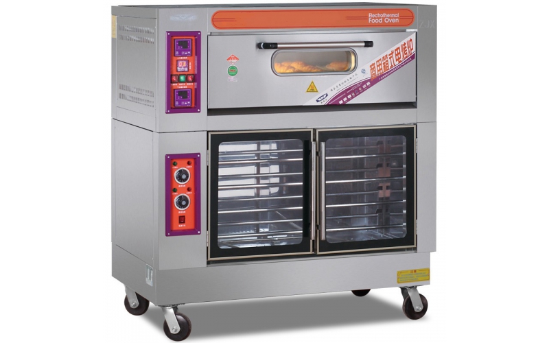 烤箱發酵箱一體機商用烘爐上烘烤下醒發組合電烤箱