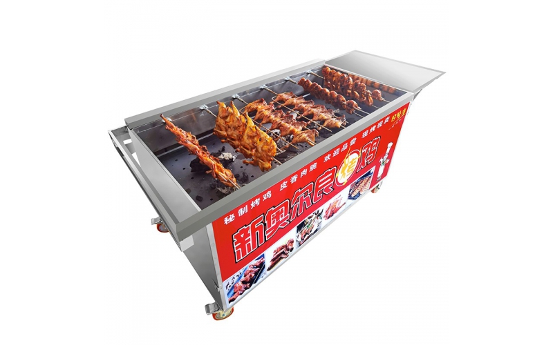 烤雞爐旋轉自動商用燃煤氣奧爾良搖滾烤雞腿雞翅車越南木炭燒烤機